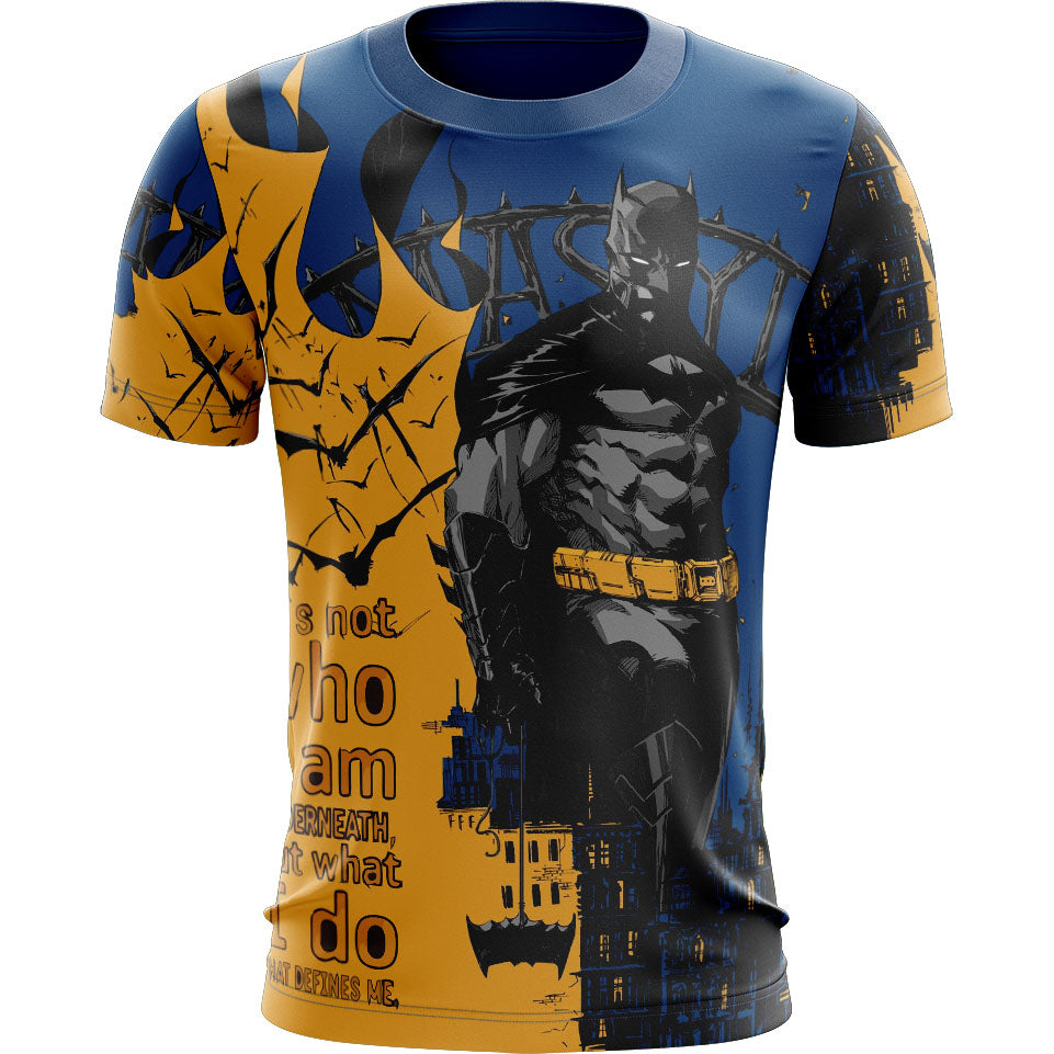 Kids Batman Hero Guardian All-Over Sublimation T-Shirt – Premium Soft Fabric & Bold Comic Design